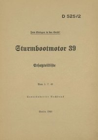 bokomslag D 525/2 Sturmbootmotor 39 - Ersatzteilliste