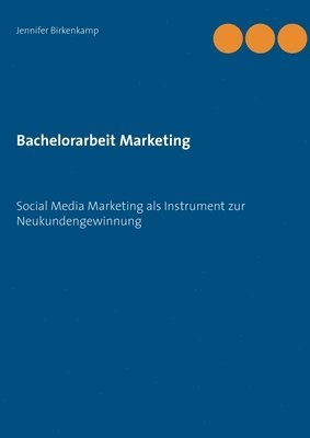 bokomslag Bachelorarbeit Marketing