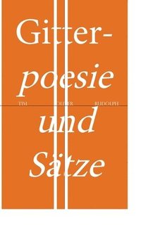 bokomslag Gitterpoesie und Sätze