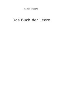 bokomslag Buch der Leere