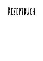 bokomslag Rezeptbuch zum Selberschreiben