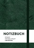 Notizbuch A4 kariert - 100 Seiten Soft Cover grün - FSC Papier