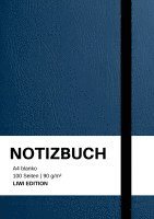 Notizbuch A4 blanko blau - 100 Seiten Soft Cover - FSC Papier