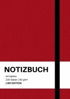 Notizbuch A4 blanko rot, Notizbuch A4, Notebook A4 - Notizbuch A4 blanko rot - 100 Seiten Soft Cover - FSC Papier, Häftad