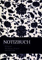 Floral blau - Notizbuch A5 kariert - 100 Seiten 90g/m² - Soft Cover - FSC Papier