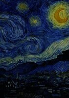 Vincent van Gogh 'Sternennacht' - Notizbuch A5 gepunktet - 100 Seiten 90g/m² - Soft Cover - FSC Papier