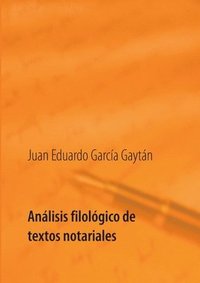 bokomslag Analisis filologico de textos notariales