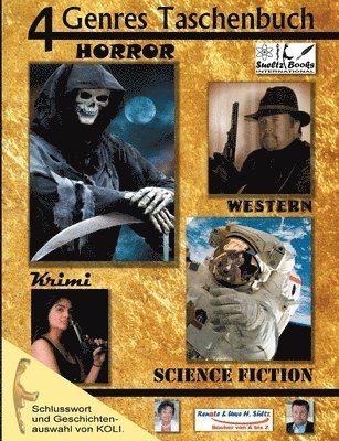 bokomslag 4 Genres Taschenbuch Krimi Sci-FI Horror Western