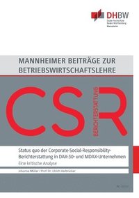 bokomslag Status quo der Corporate-Social-Responsibility-Berichterstattung in DAX-30- und MDAX-Unternehmen