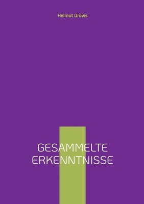 bokomslag Gesammelte Erkenntnisse