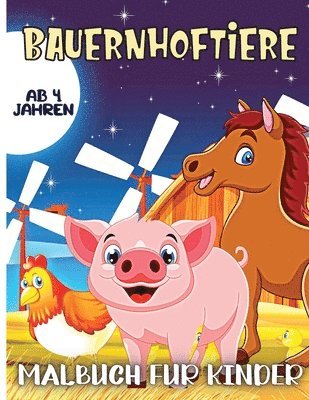 Bauernhof Tiere Malbuch fur Kinder Alter 4 1