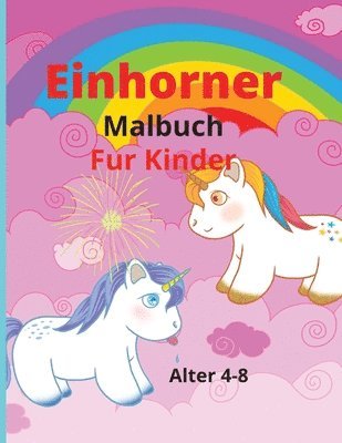 bokomslag Einhrner Frbung Buch fr Kinder