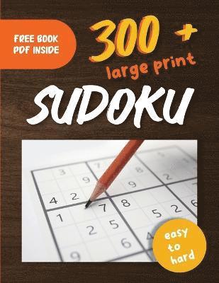 300+ Large Print Sudoku Puzzles Easy to Hard 1