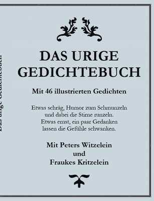 bokomslag urige Gedichtebuch