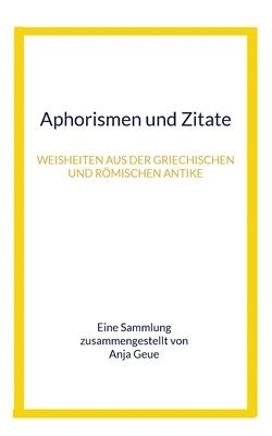 bokomslag Aphorismen und Zitate