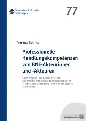 bokomslag Professionelle Handlungskompetenzen von BNE-Akteurinnen und -Akteuren