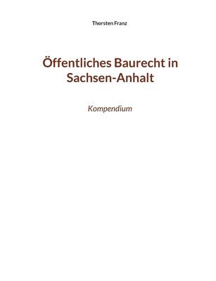 bokomslag OEffentliches Baurecht in Sachsen-Anhalt