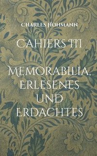 bokomslag Cahiers III