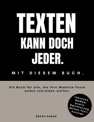 bokomslag Texten kann doch jeder