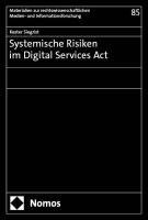 bokomslag Systemische Risiken im Digital Services Act