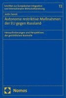 bokomslag Autonome restriktive Maßnahmen der EU gegen Russland