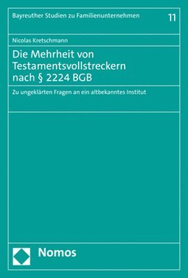bokomslag Die Mehrheit von Testamentsvollstreckern nach § 2224 BGB