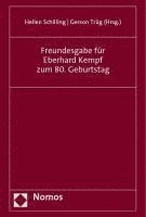 bokomslag Freundesgabe Fur Eberhard Kempf Zum 80. Geburtstag