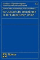 bokomslag Zur Zukunft Der Demokratie in Der Europaischen Union