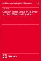 bokomslag Culpa in Contrahendo Im Rahmen Von Post M&a-Streitigkeiten