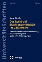 bokomslag Das Recht auf Staatsangehörigkeit im Völkerrecht