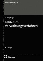 Friedhelm Hufen, Thorsten Siegel - Fehler im Verwaltungsverfahren, Inbunden