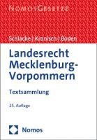 bokomslag Landesrecht Mecklenburg-Vorpommern: Textsammlung