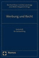 bokomslag Werbung Und Recht: Festschrift Fur Gerhard Ring