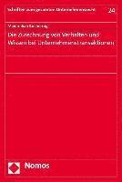 Die Zurechnung Von Verhalten Und Wissen Bei Unternehmenstransaktionen 1