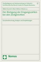 bokomslag Der Ruckgang Der Eingangszahlen Bei Den Zivilgerichten: Ursachenforschung, Analyse Und Empfehlungen