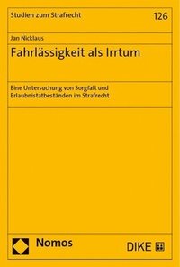 bokomslag Fahrlässigkeit als Irrtum
