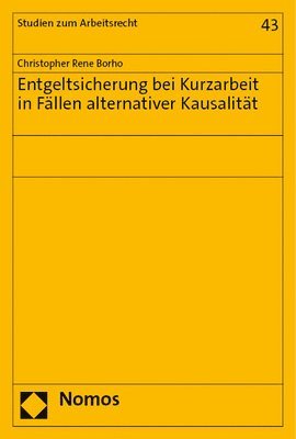 bokomslag Entgeltsicherung Bei Kurzarbeit in Fallen Alternativer Kausalitat