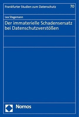 bokomslag Der immaterielle Schadensersatz bei Datenschutzverstößen