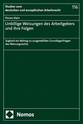 bokomslag Unbillige Weisungen des Arbeitgebers und ihre Folgen