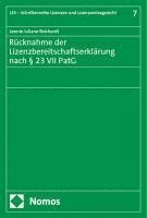 bokomslag Rucknahme Der Lizenzbereitschaftserklarung Nach 23 VII Patg