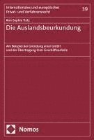 bokomslag Die Auslandsbeurkundung