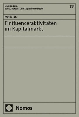 bokomslag Tatu, M: Finfluenceraktivitäten im Kapitalmarkt