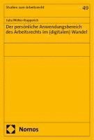 bokomslag Der persönliche Anwendungsbereich des Arbeitsrechts im (digitalen) Wandel