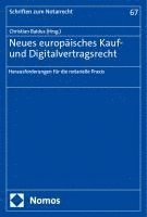 bokomslag Neues europäisches Kauf- und Digitalvertragsrecht