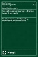 bokomslag Integration der erneuerbaren Energien in den Strommarkt