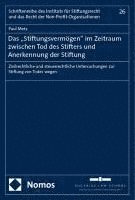 bokomslag Das 'Stiftungsvermögen' im Zeitraum zwischen Tod des Stifters und Anerkennung der Stiftung