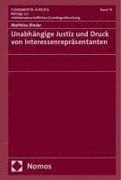 bokomslag Unabhängige Justiz und Druck von Interessenrepräsentanten