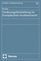 bokomslag Forderungsfeststellung im Europäischen Insolvenzrecht