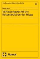 bokomslag Verfassungsrechtliche Rekonstruktion der Triage