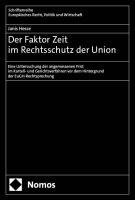 bokomslag Der Faktor Zeit im Rechtsschutz der Union